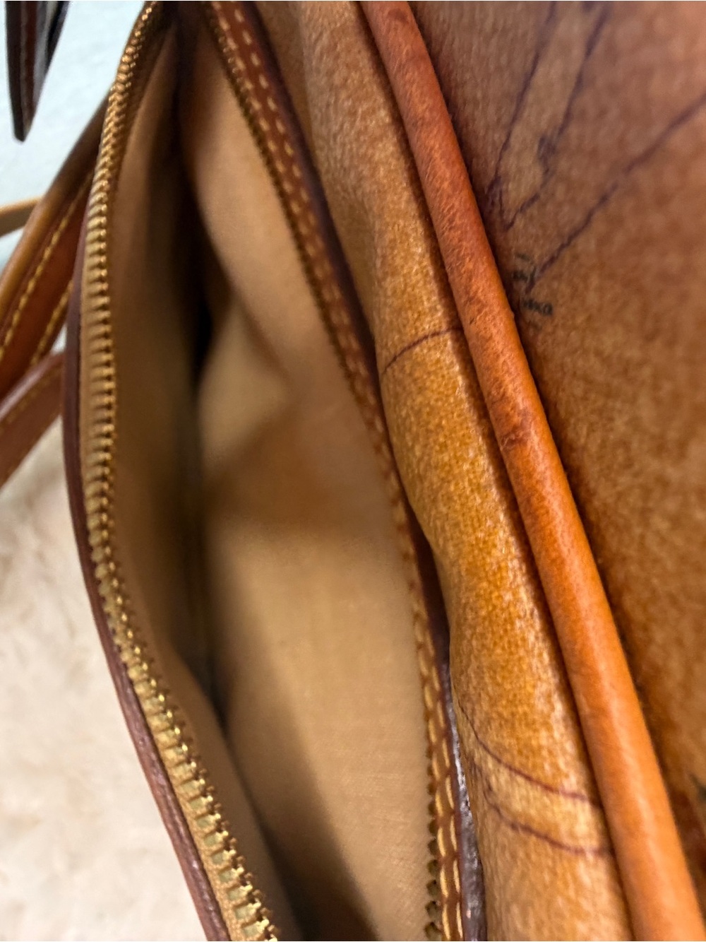 Alviero Martini 1ª Classe Geo Map Vintage Crossbody Satchel Italy - Picture 10 of 14